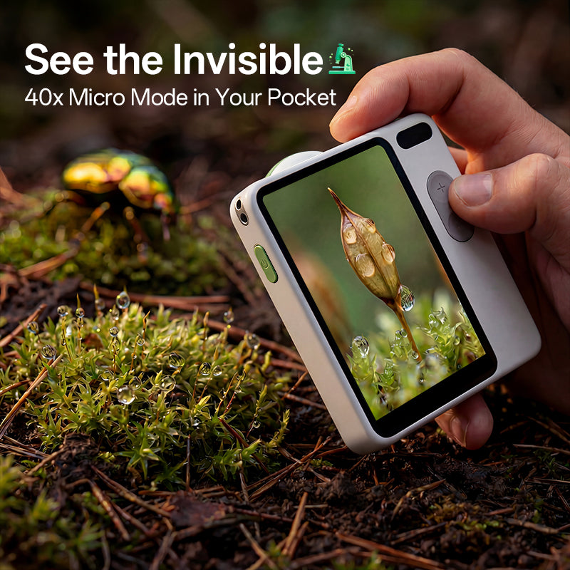 Littpopo MicroCam X1 - Point and Shoot Camera With 40X Magnification Micro Mode