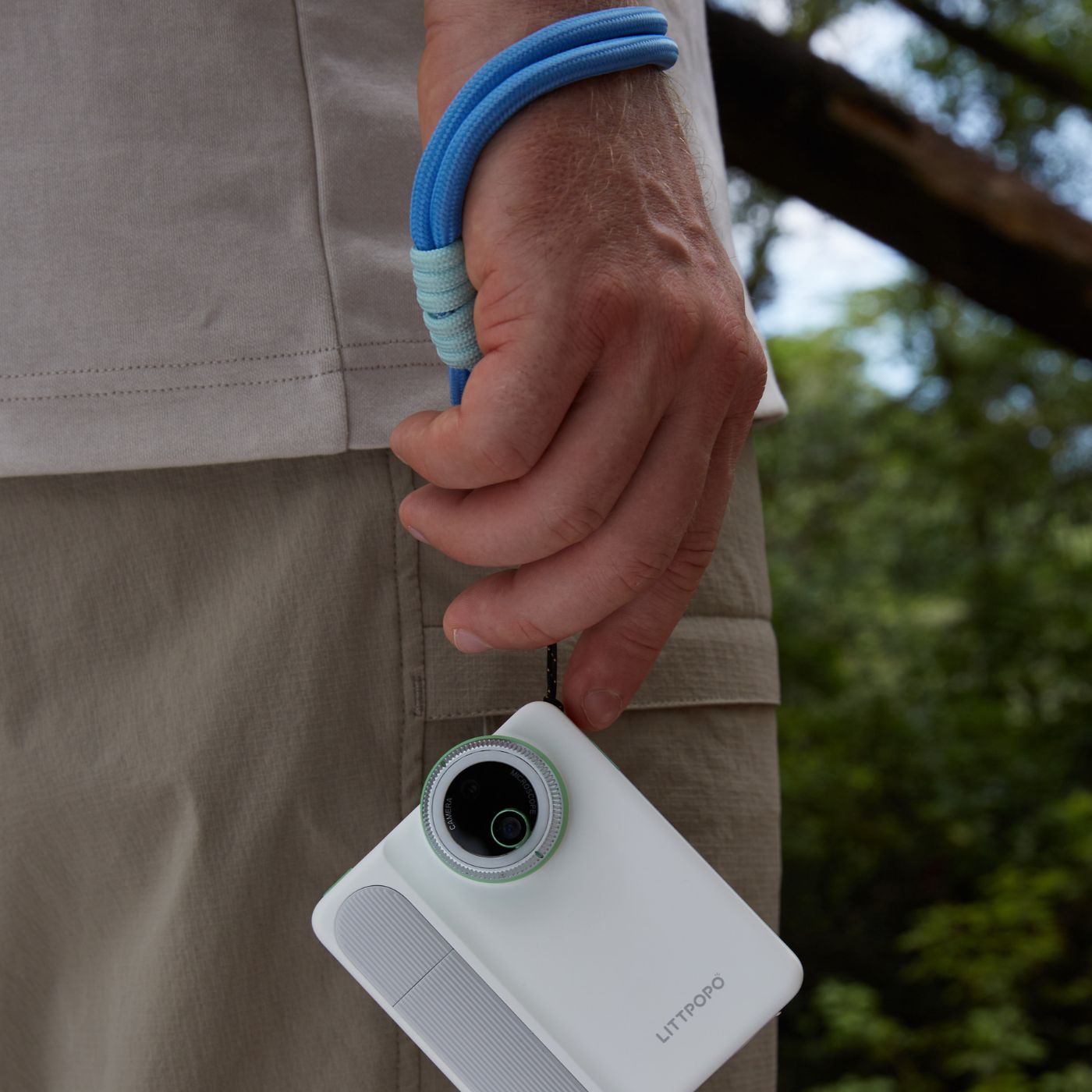 Camera Wrist Strap With Blue Color