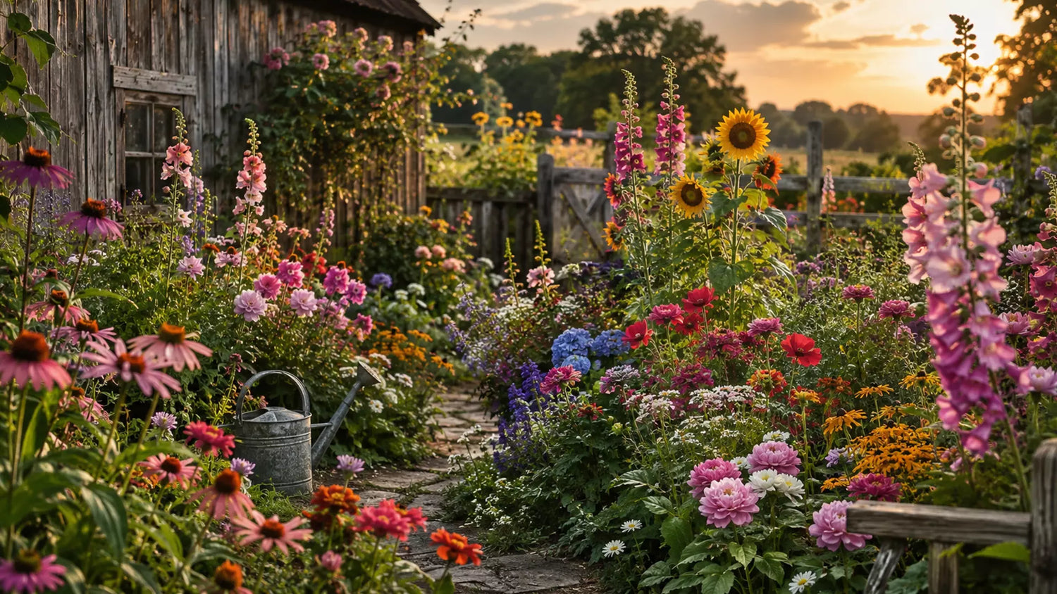 15 Popular Types of Flowers for a Country Garden