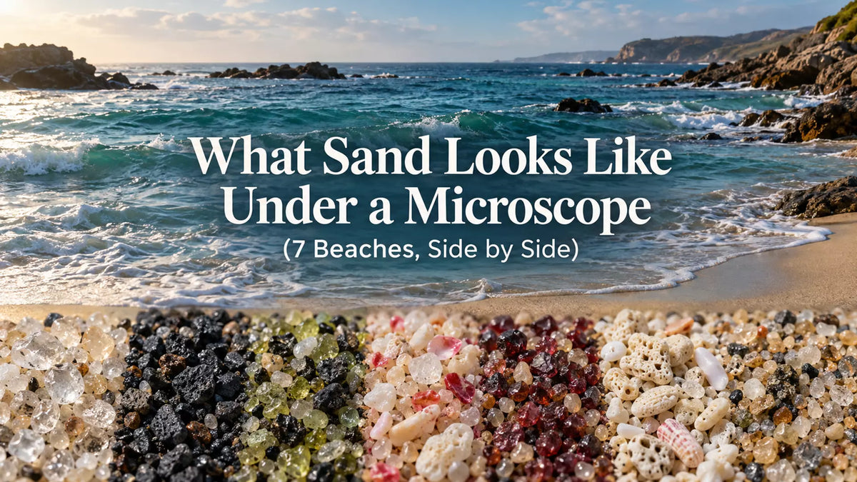 What Sand Looks Like Under a Microscope (7 Beaches, Side by Side)